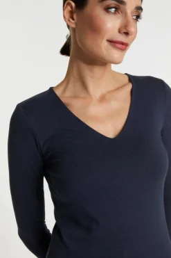 Rich & Royal Longsleeve Mit V-Neck<Damen Longsleeves