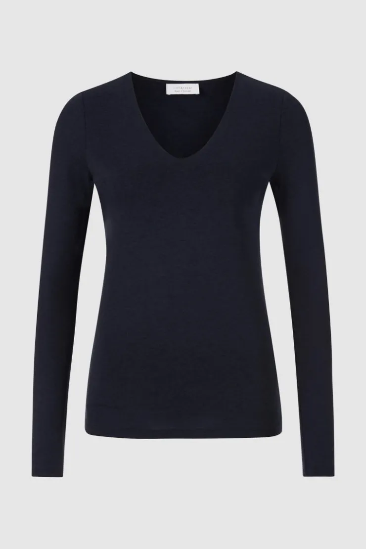 Rich & Royal Longsleeve Mit V-Neck<Damen Longsleeves