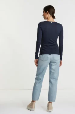Rich & Royal Longsleeve Mit V-Neck<Damen Longsleeves