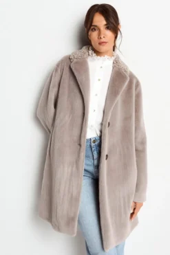 Rich & Royal Mantel Aus Weichem Fake Fur<Damen Felljacken