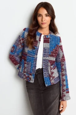 Rich & Royal Mehrfarbige Bouclé-Jacke<Damen Übergangsjacken|Bouclé-Jacken