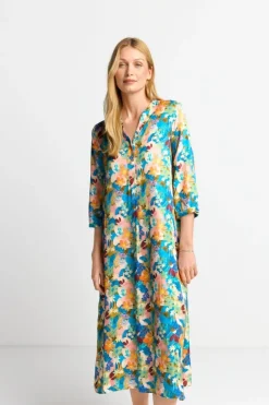 Rich & Royal Midikleid Mit Buntem Blumenprint<Damen Midikleider