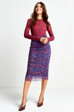 Rich & Royal Midirock Mit Floralem Allover-Print<Damen Midiröcke
