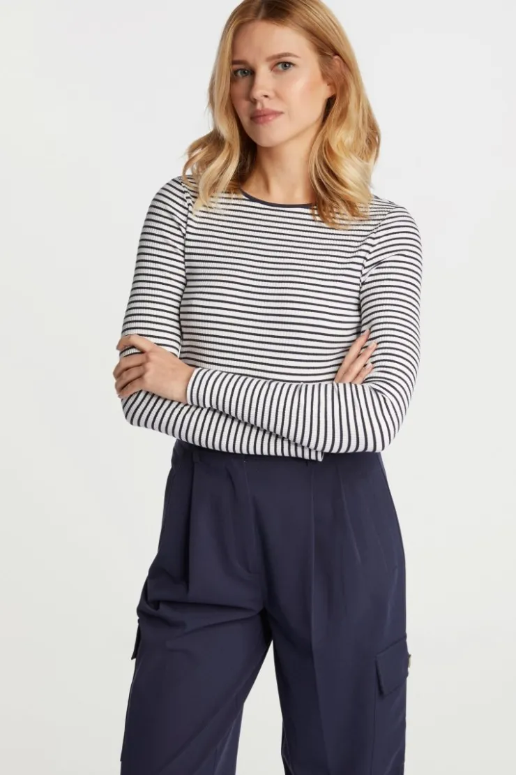 Rich & Royal Rib-Longsleeve Aus Bio-Baumwolle<Damen Longsleeves