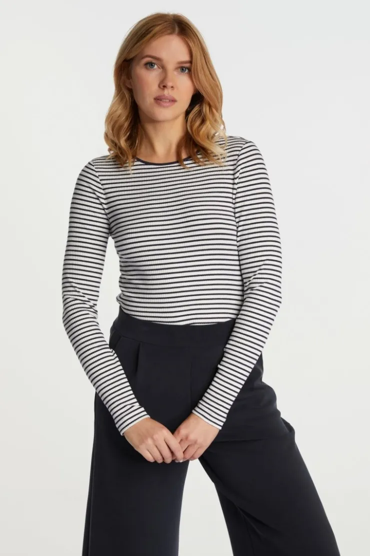 Rich & Royal Rib-Longsleeve Aus Bio-Baumwolle<Damen Longsleeves