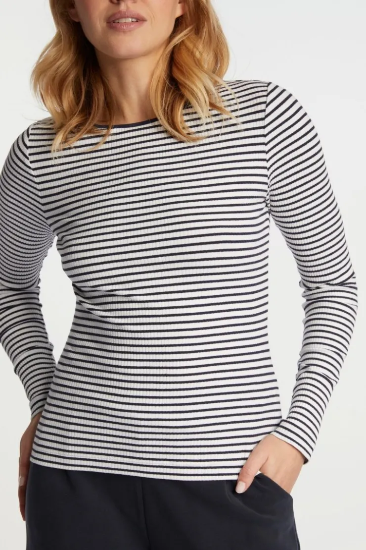 Rich & Royal Rib-Longsleeve Aus Bio-Baumwolle<Damen Longsleeves