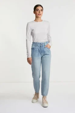 Rich & Royal Rib-Longsleeve Mit Glanzeffekt<Damen Longsleeves