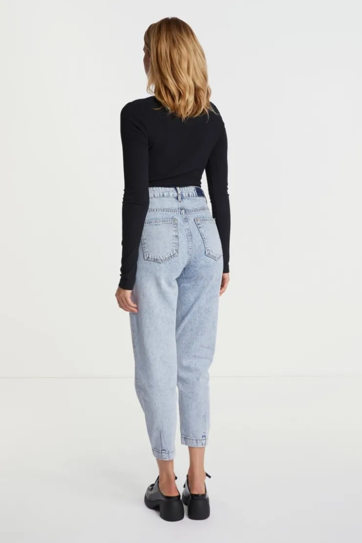 Rich & Royal Rib-Longsleeve Mit Rundhals<Damen Longsleeves