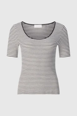 Rich & Royal Rib-Shirt Aus Baumwolle<Damen T-Shirts