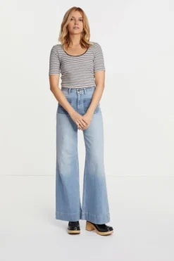 Rich & Royal Rib-Shirt Aus Baumwolle<Damen T-Shirts