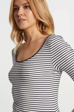Rich & Royal Rib-Shirt Aus Baumwolle<Damen T-Shirts