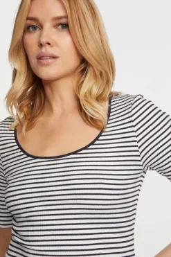 Rich & Royal Rib-Shirt Aus Baumwolle<Damen T-Shirts