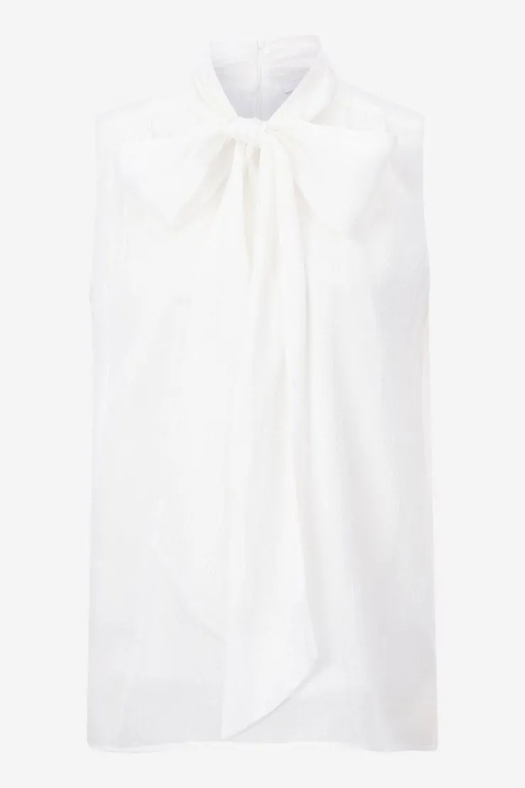 Rich & Royal Ärmellose Schluppenbluse Mit Glanzeffekt<Damen Casual Blusen|Business Blusen