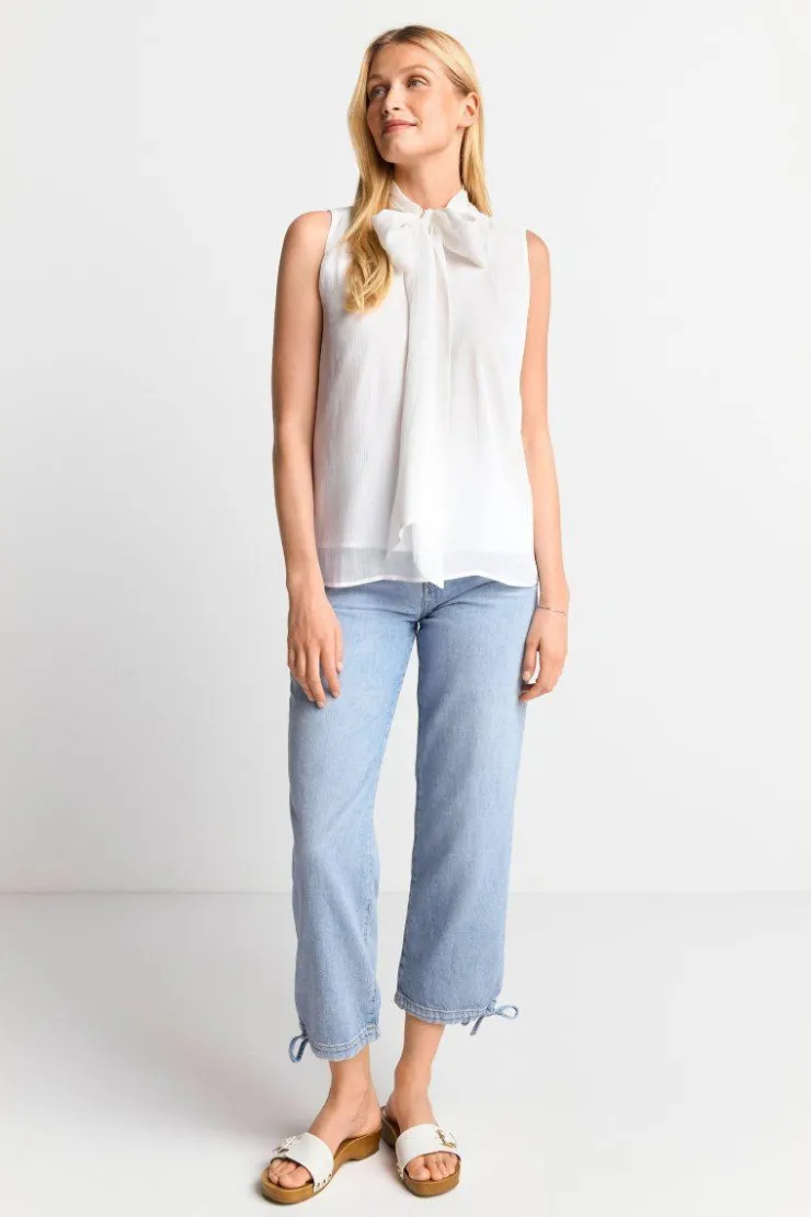 Rich & Royal Ärmellose Schluppenbluse Mit Glanzeffekt<Damen Casual Blusen|Business Blusen
