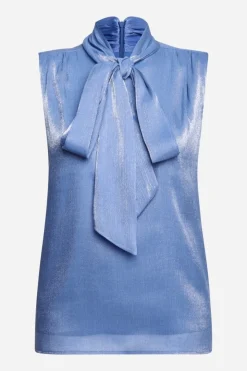 Rich & Royal Ärmellose Schluppenbluse Mit Glanzeffekt<Damen Casual Blusen|Business Blusen