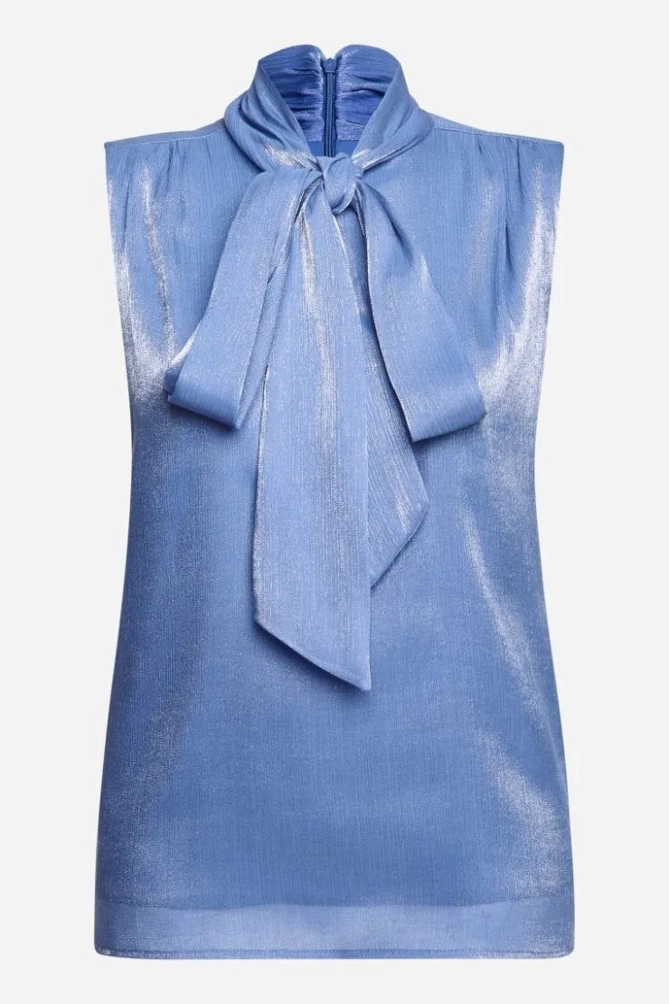 Rich & Royal Ärmellose Schluppenbluse Mit Glanzeffekt<Damen Casual Blusen|Business Blusen