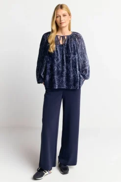 Rich & Royal Samtbluse Mit Ballonärmeln<Damen Casual Blusen