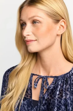 Rich & Royal Samtbluse Mit Ballonärmeln<Damen Casual Blusen