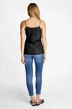 Rich & Royal Spaghettiträger-Top Mit Seide<Damen Tops