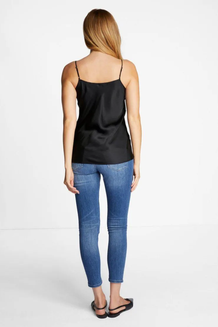 Rich & Royal Spaghettiträger-Top Mit Seide<Damen Tops