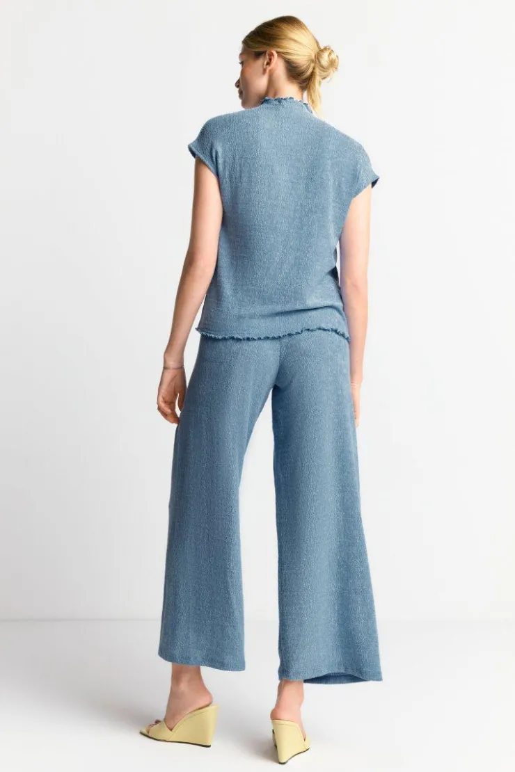 Rich & Royal Stoffhose In Crinkle-Optik<Damen Weite Hosen