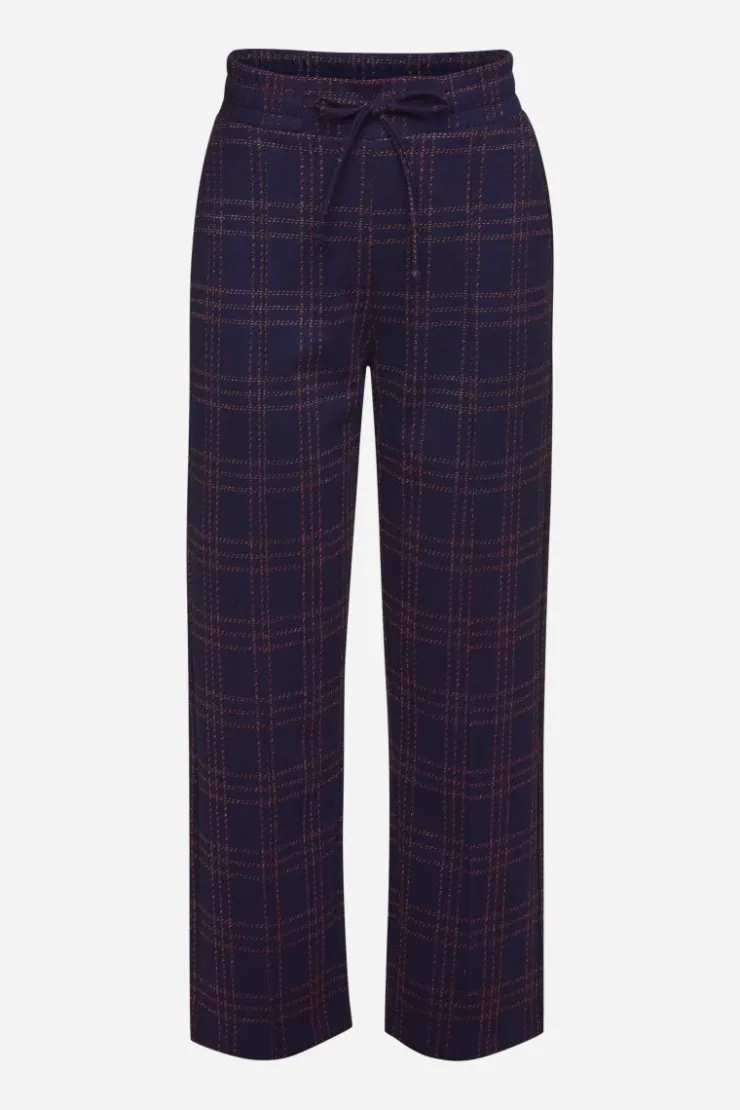 Rich & Royal Stoffhose Mit Karomuster Und Bügelfalte<Damen Schmale Hosen|Business Hosen
