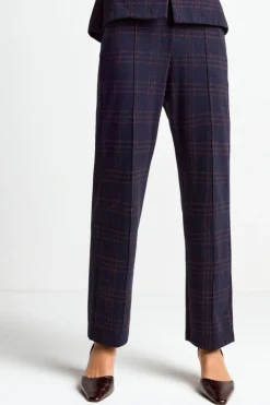 Rich & Royal Stoffhose Mit Karomuster Und Bügelfalte<Damen Schmale Hosen|Business Hosen