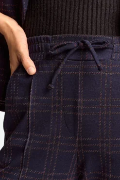 Rich & Royal Stoffhose Mit Karomuster Und Bügelfalte<Damen Schmale Hosen|Business Hosen