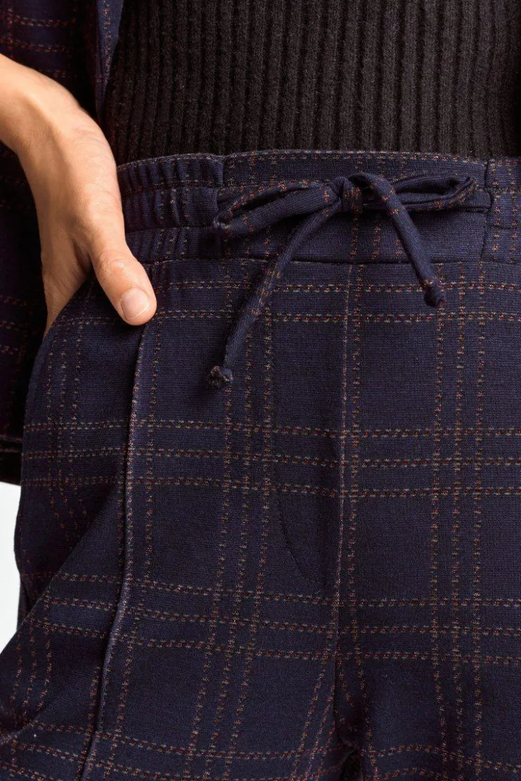 Rich & Royal Stoffhose Mit Karomuster Und Bügelfalte<Damen Schmale Hosen|Business Hosen