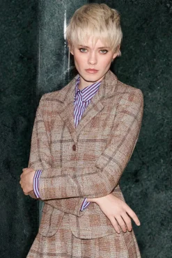 Rich & Royal Taillierter Blazer Mit Karomuster<Damen Business Blazer|Casual Blazer
