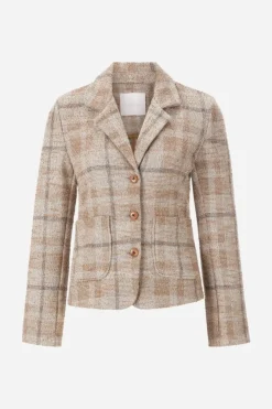 Rich & Royal Taillierter Blazer Mit Karomuster<Damen Business Blazer|Casual Blazer