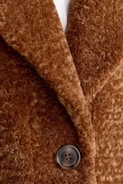 Rich & Royal Teddy-Mantel Mit Reverskragen<Damen Felljacken|Mäntel