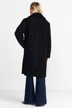 Rich & Royal Teddy-Mantel Mit Reverskragen<Damen Felljacken|Mäntel