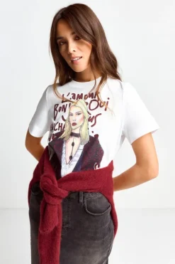 Rich & Royal T-Shirt Mit Fashion-Illustration<Damen T-Shirts