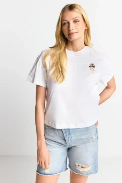 Rich & Royal T-Shirt Mit Frida Kahlo-Applikation<Damen T-Shirts