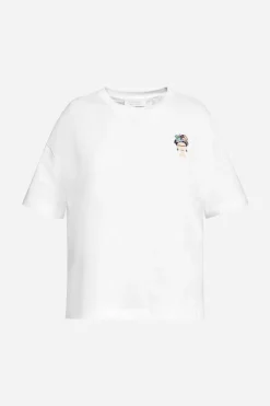 Rich & Royal T-Shirt Mit Frida Kahlo-Applikation<Damen T-Shirts