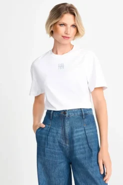 Rich & Royal T-Shirt Mit Logostickerei<Damen T-Shirts