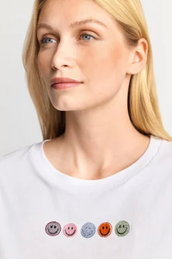 Rich & Royal T-Shirt Mit Strass-Applikationen<Damen T-Shirts