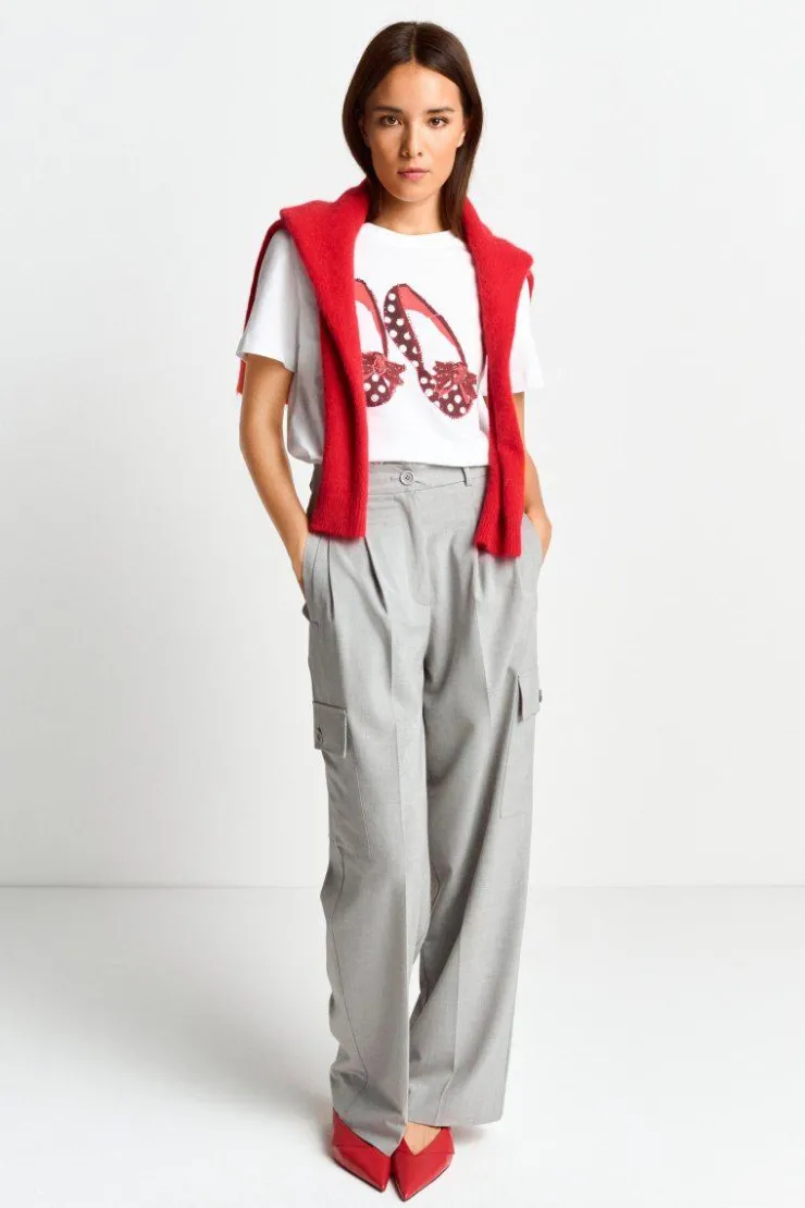 Rich & Royal T-Shirt Mit Strassdetails<Damen T-Shirts