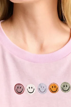 Rich & Royal T-Shirt Mit Strass-Smileys<Damen T-Shirts