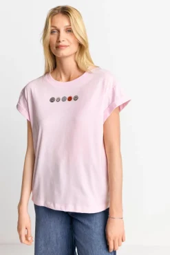 Rich & Royal T-Shirt Mit Strass-Smileys<Damen T-Shirts