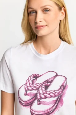 Rich & Royal T-Shirt Mit Strassverziertem Print<Damen T-Shirts