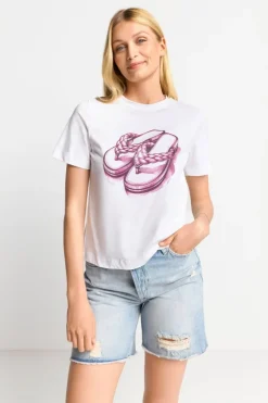 Rich & Royal T-Shirt Mit Strassverziertem Print<Damen T-Shirts