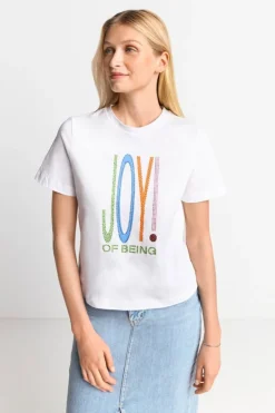 Rich & Royal T-Shirt Mit Strassverzierung<Damen T-Shirts