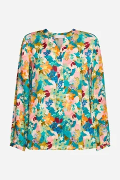 Rich & Royal V-Neck-Bluse Mit Knöpfen<Damen Casual Blusen