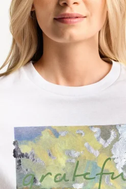 Rich & Royal Weißes T-Shirt Mit Print<Damen T-Shirts