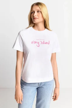 Rich & Royal Weißes T-Shirt Mit Schriftzug<Damen T-Shirts