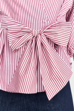 Rich & Royal Wickelbluse Mit V-Neck Und Streifen<Damen Casual Blusen