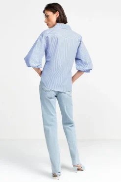Rich & Royal Wickelbluse Mit V-Neck Und Streifen<Damen Casual Blusen